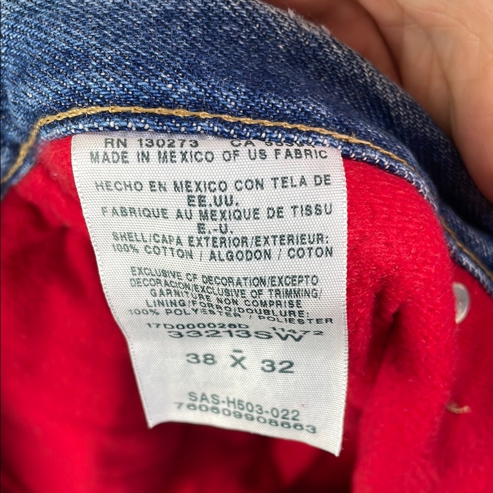 Vintage Wrangler Rugged Wear Red Flannel Lined Jeans
